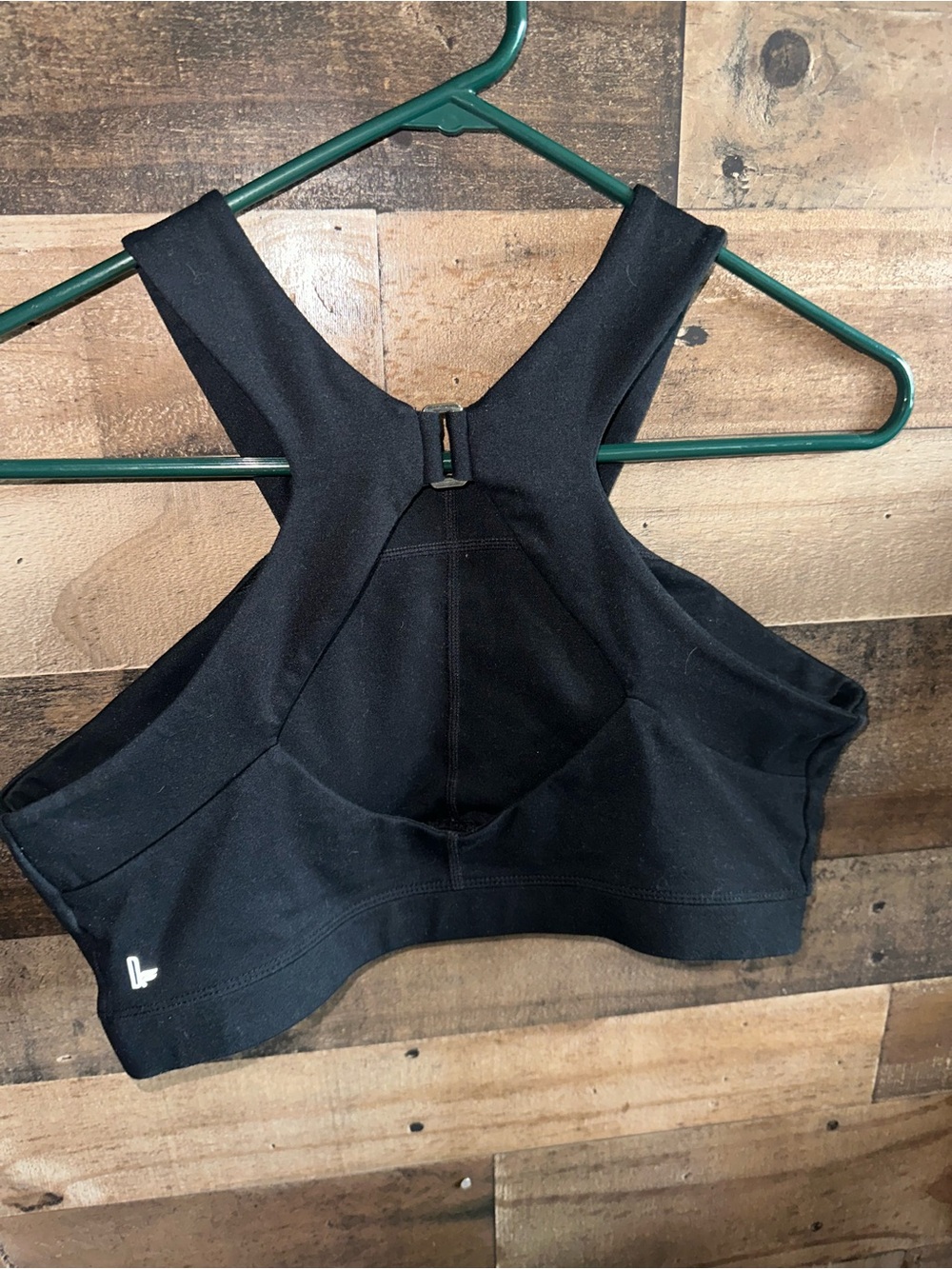 Fabletics Black criss cross style sports bra with open back, size M - Picture 2 of 2